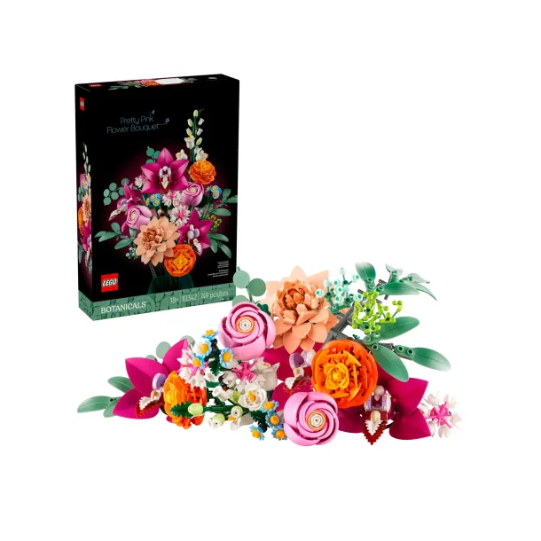 Smuk pink blomsterbuket (10342)