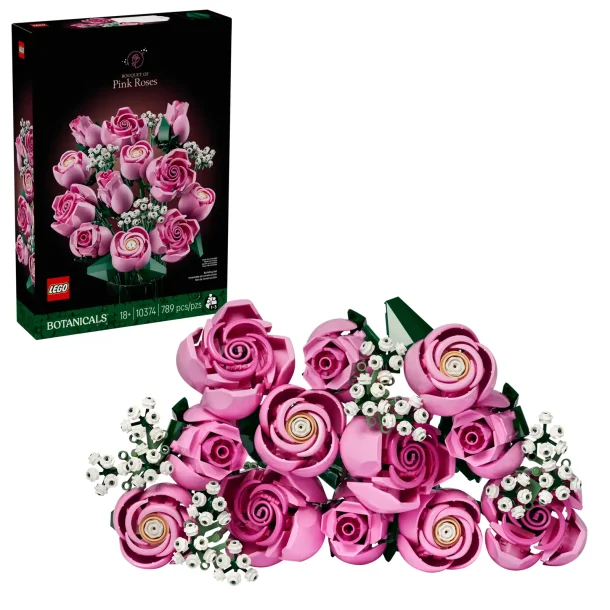 Buket af pink roser (10374)