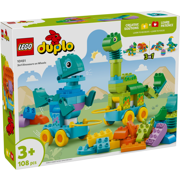 3-i-1-dinosaurer p hjul (10451)