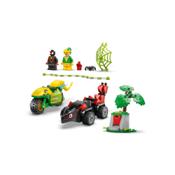 LEGO Marvel - Spin og Electros jagt i dinosaurk�ret�jer (11198)