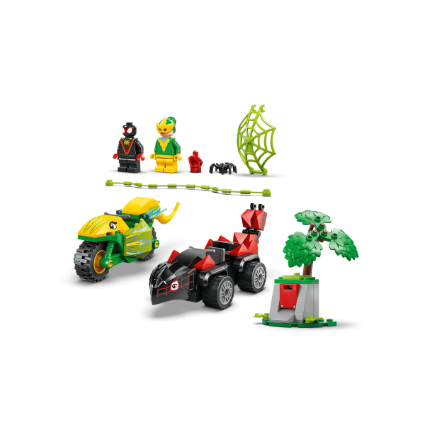 LEGO Marvel - Spin og Electros jagt i dinosaurk�ret�jer (11198)