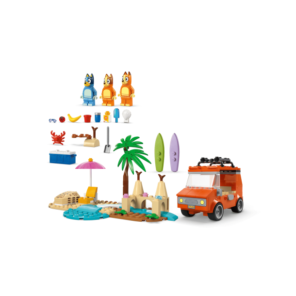 LEGO Bluey - Blueys familie-biltur til stranden (11202)