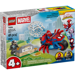 Spidey p� sin motorcykel mod Rhino (11206)