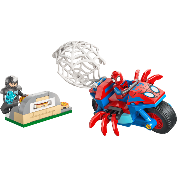 Spidey p� sin motorcykel mod Rhino (11206)