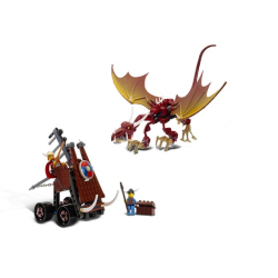 Viking Catapult versus the Nidhogg Dragon (7017)