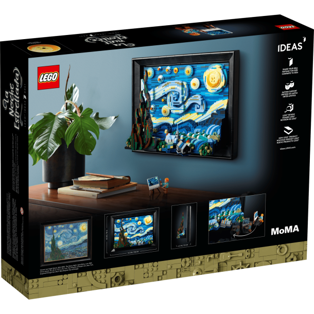 LEGO Art - Vincent van Gogh &ndash; Stjernenatten (21333)_boxback