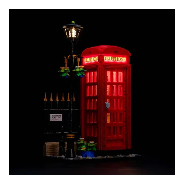 Red London Telephone Box Light Kit for #21347