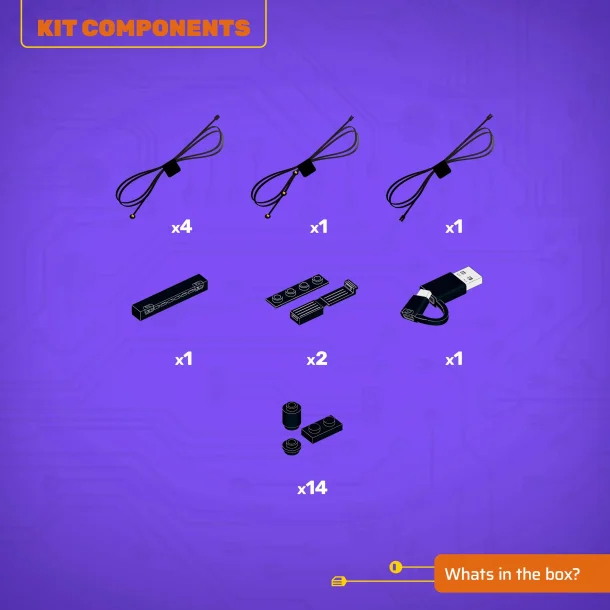 LMB 2.0 Light Kit for LEGO 2 Fast 2 Furious Honda S2000 #77241