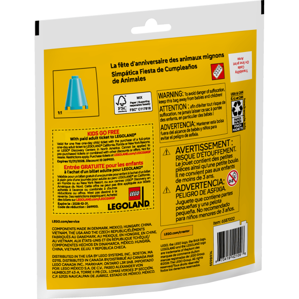 S�de dyr til f�dselsdagsfest (30715)