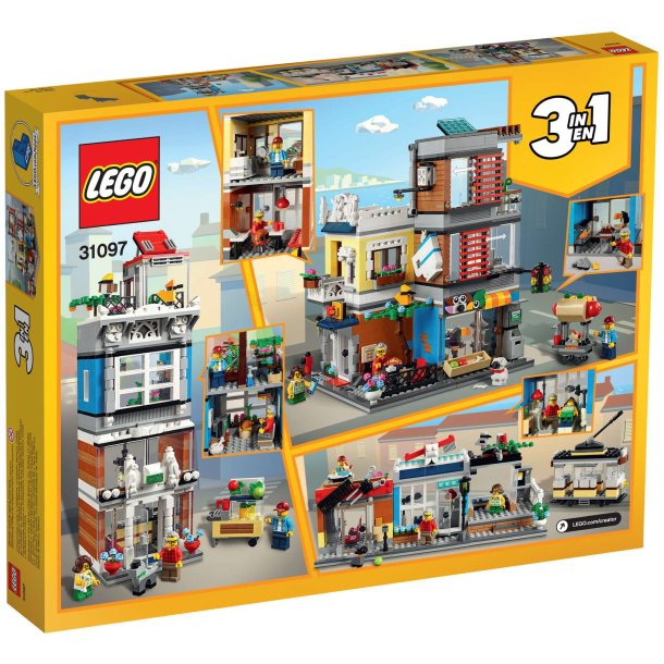LEGO Creator 3-i-1 - Byhus med dyrehandel og caf� (31097)_boxback