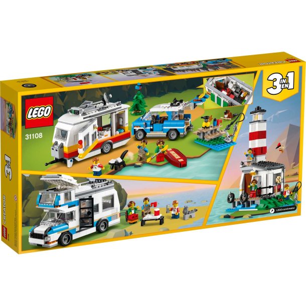 LEGO Creator 3-i-1 - Familieferie med campingvogn (31108)_boxback