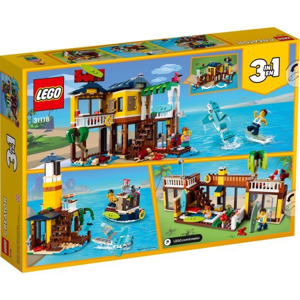 LEGO Creator 3-i-1 - Surfer-strandhus (31118)_boxback
