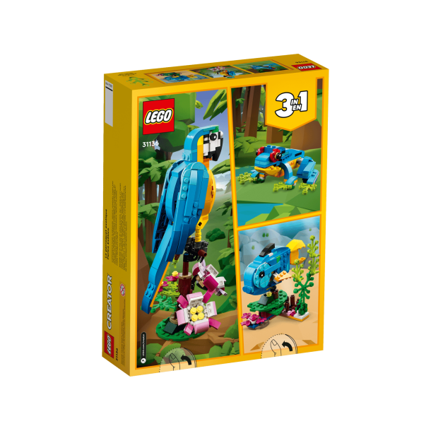 LEGO Creator 3-i-1 - Eksotisk papeg�je (31136)_boxback