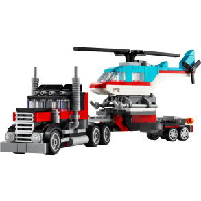 Flatbed Truck with Helicopter (31146)