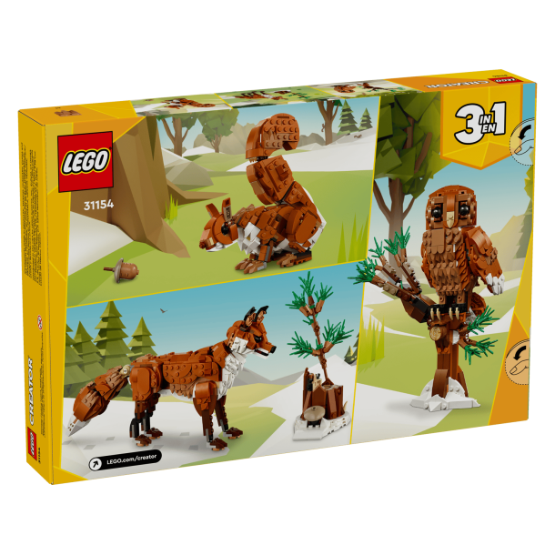 LEGO Creator 3-i-1 - Skovens dyr: R�d r�v (31154)_boxback