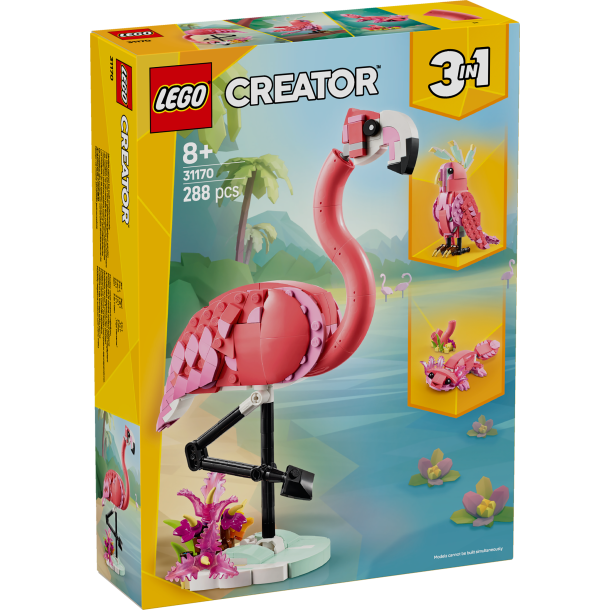 Vilde dyr: Pink flamingo (31170)