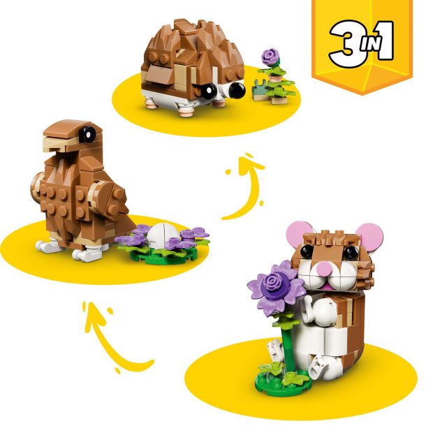 LEGO Creator 3-i-1 - S�d hamster med blomst (31376)