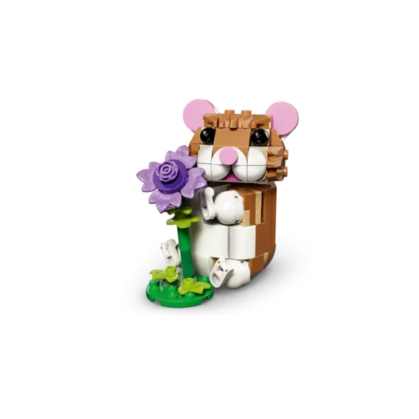 S�d hamster med blomst (31376)