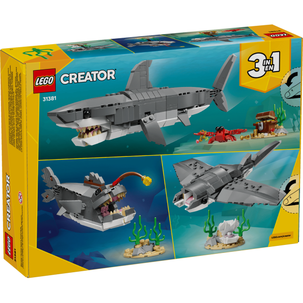 Farlig haj med skattekiste (31381)