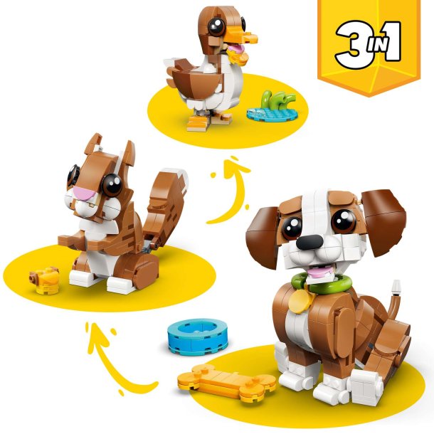 LEGO Creator 3-i-1 - �de dyr: Legesyg hundehvalp (31382)