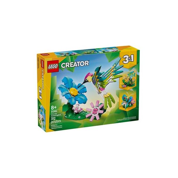 LEGO Creator 3-i-1 - Vilde dyr: Farverig kolibri (31384)_boxfront