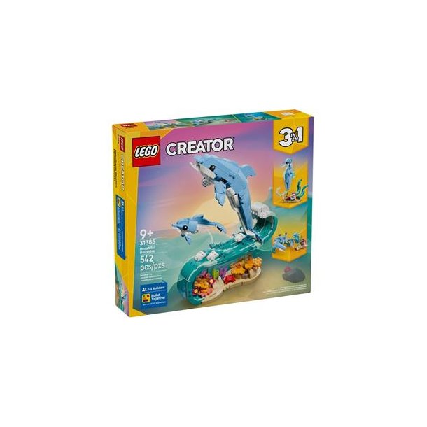 LEGO Creator 3-i-1 - Havdyr: Smukke delfiner (31385)_boxfront
