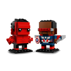 LEGO Brickheadz - Captain America og Red Hulk-figurer (40668)