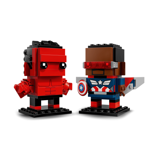 LEGO Brickheadz - Captain America og Red Hulk-figurer (40668)