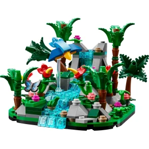 Diorama med tropisk regnskov (40782)