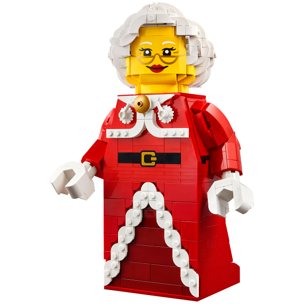 Opskaleret minifigur af julemandens kone (40875)