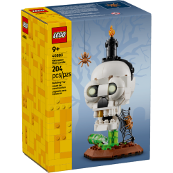 Halloween-kranie med lys (40883)