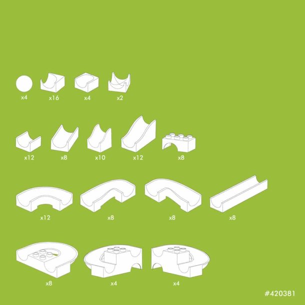 Marble Run 128-Piece Run Elements Set (420381)