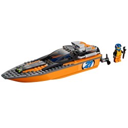LEGO City - Firhjulstr�kker med motorb�d (60085)