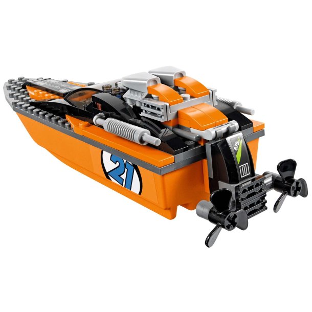 LEGO City - Firhjulstr�kker med motorb�d (60085)