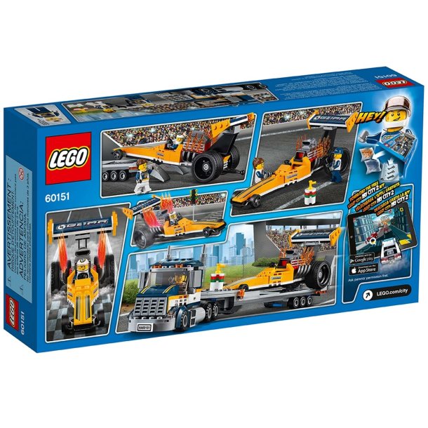 LEGO City - Dragster med transportvogn (60151)_boxback