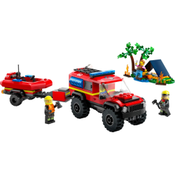4x4 Fire Truck with Rescue Boat (60412)