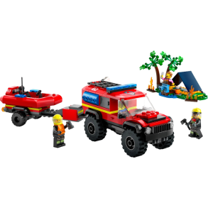 4x4 Fire Truck with Rescue Boat (60412)