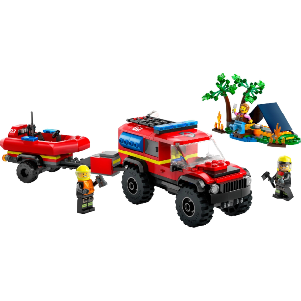 4x4 Fire Truck with Rescue Boat (60412)
