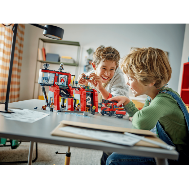 LEGO City - Brandstation med brandbil (60414)