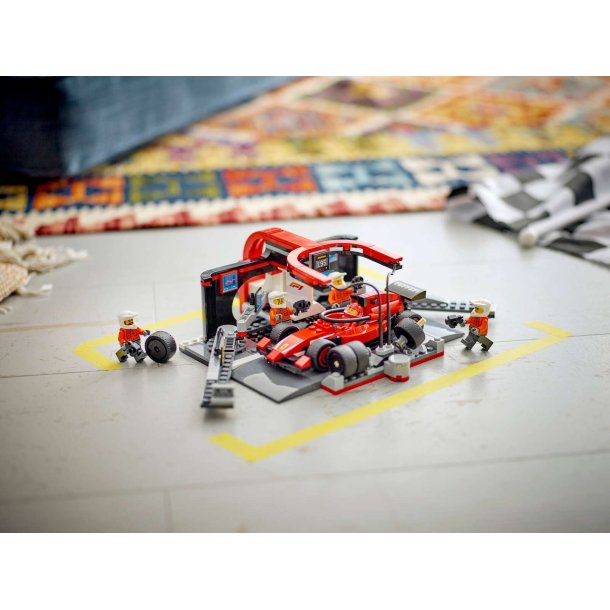 LEGO City - F1-pitstop og pitcrew med Ferrari-bil (60443)