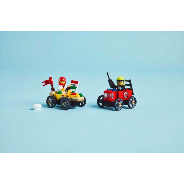 LEGO City - Racerbilpakke &ndash; pizzabil mod brandbil (60458)
