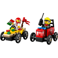 LEGO City - Racerbilpakke &ndash; pizzabil mod brandbil (60458)