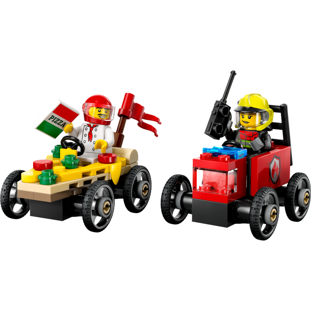 LEGO City - Racerbilpakke &ndash; pizzabil mod brandbil (60458)