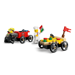 LEGO City - Racerbilpakke &ndash; pizzabil mod brandbil (60458)