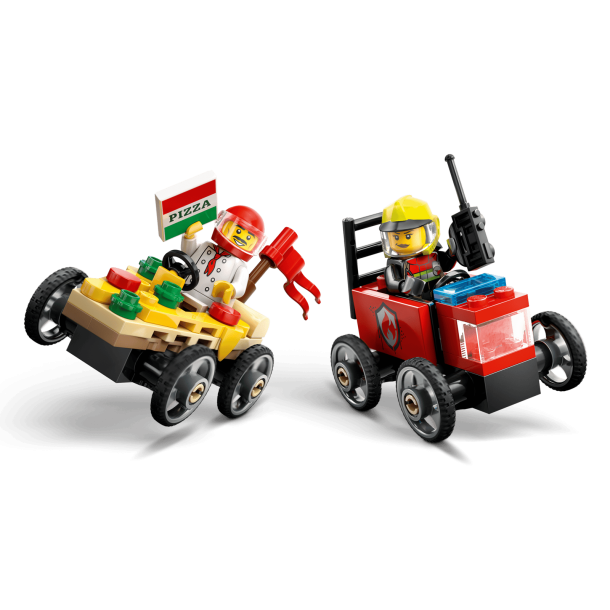 LEGO City - Racerbilpakke &ndash; pizzabil mod brandbil (60458)