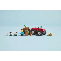 LEGO City - R�d traktor med anh�nger og f�r (60461)