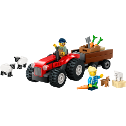 Rd traktor med anhnger og fr (60461)