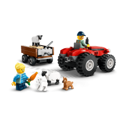 LEGO City - R�d traktor med anh�nger og f�r (60461)