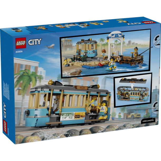 Klassisk sporvogn med strandstop (60506)