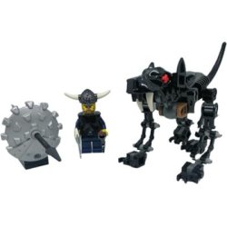 Viking Warrior Challenges the Fenris Wolf (7015)